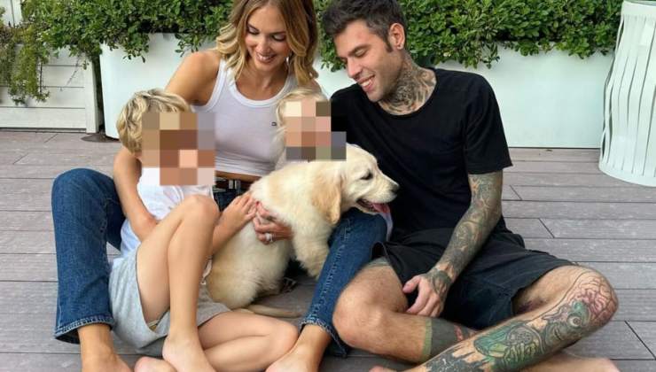 fedez con i figli