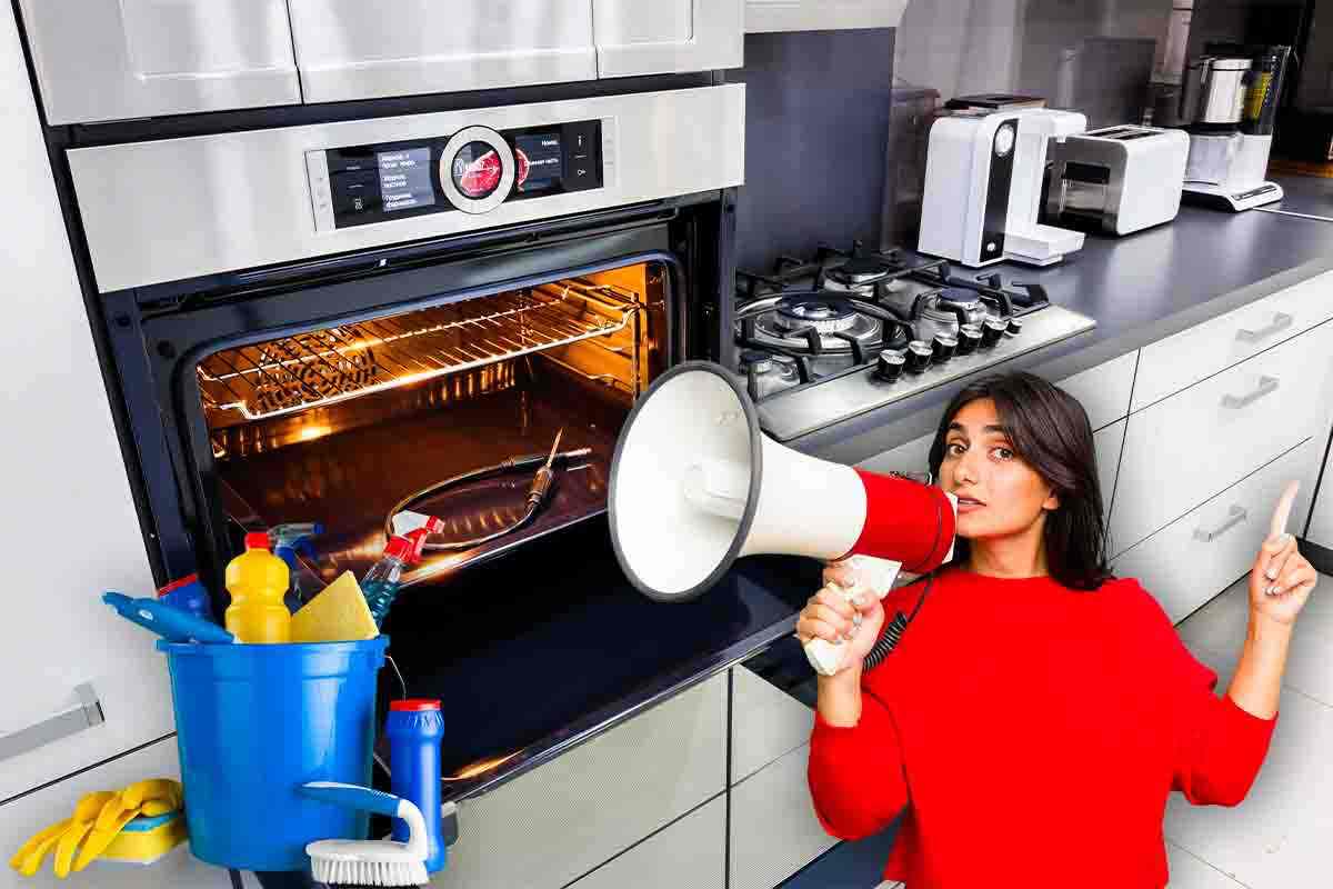 pulire forno con prodotti chimici